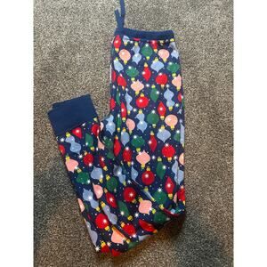 Women's Holiday Long John Pajama Pants medium